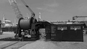 wire rope spooling machine